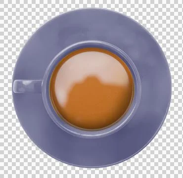 Blue cup of coffee Stock Photos
