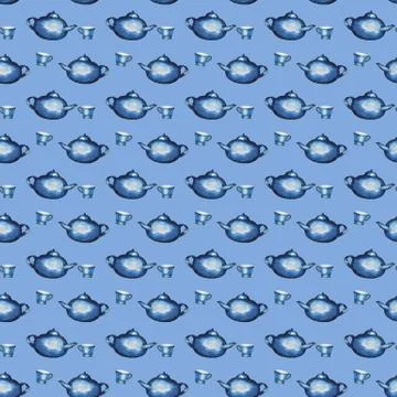 Blue cup Stock Illustration