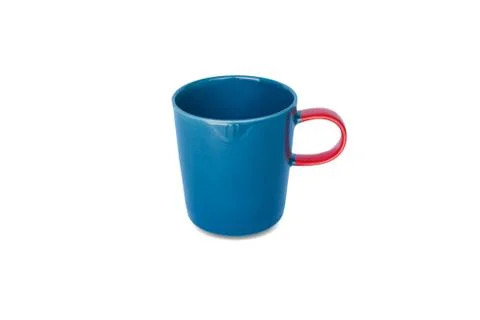 Blue cup on isolated Stock Photos