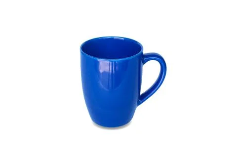 Blue cup on isolated Stock Photos