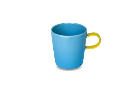 Blue cup on isolated Stock Photos