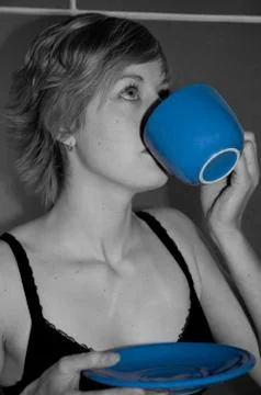 Blue Cup Stock Photos