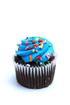 Blue Cupcake Stock Photos