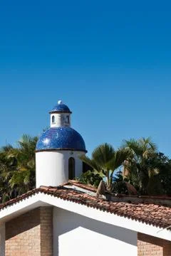 Blue cupola Stock Photos