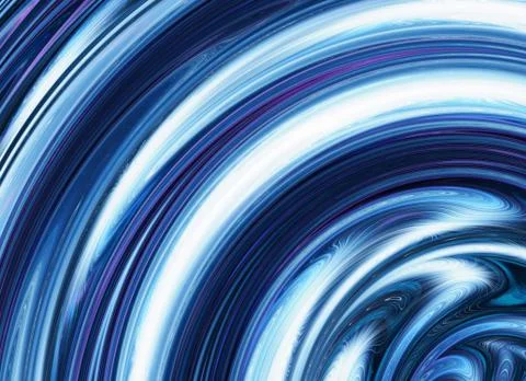 Blue curled waves ripple backgrounds Stock Illustration