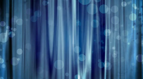 Blue Curtain And Large Particles Stock Footage 33831245