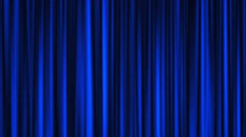 Blue curtain animation Vídeos de archivo 56776482