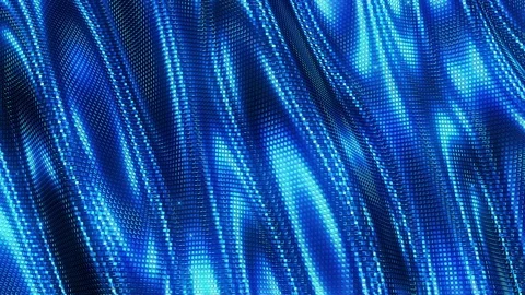 Blue Curtain Background Видео 102421865