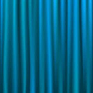 Blue curtain Stock Illustration