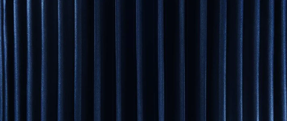 The Blue curtain pattern texture background. Stock Photos