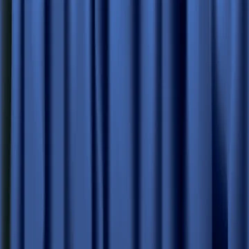Blue curtain with pleats Stock Illustration