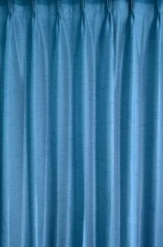Blue curtain texture background Stock Photos