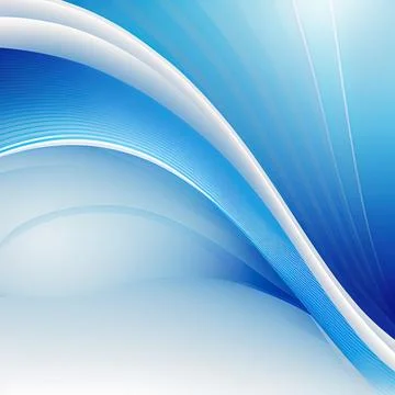 Blue curve abstract background Royalty Free Vector Image