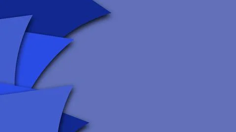 Blue curve geometric layers background Stock Illustration