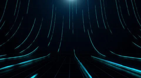 Blue curve line motion. Illustration