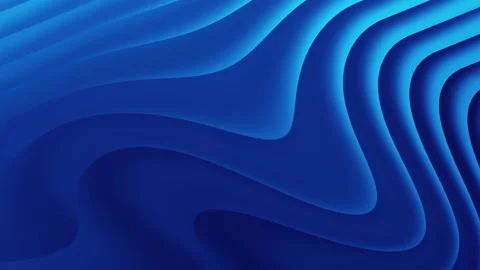 Blue curve waves flowing abstract 3d background Stock Footage 233554927