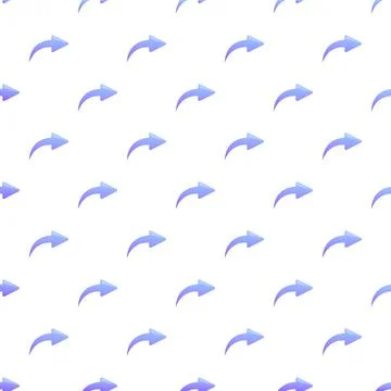 Blue curved arrows moving forward seamless pattern Stock Illustration
