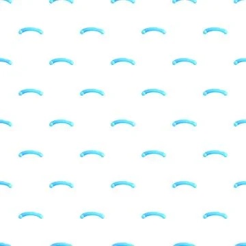 Blue curved lines forming repeating pattern on white Stock Illustration