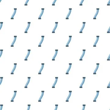 Blue curved pipes seamless pattern plumbing background 스톡 일러스트