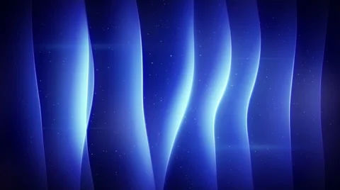 Blue curved smooth lights loopable background Stock Footage 48061116
