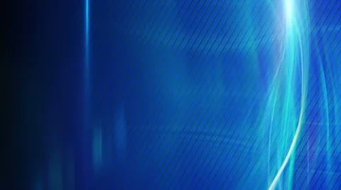 Blue curvy lights techno loop back Stock Footage 32196265