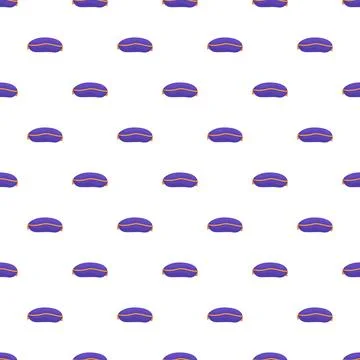 Blue cushions repeating seamless pattern on white background Stock Illustration