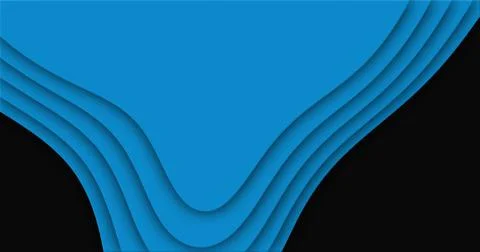 Blue cutted abstract background pattern of lines and waves イラスト素材