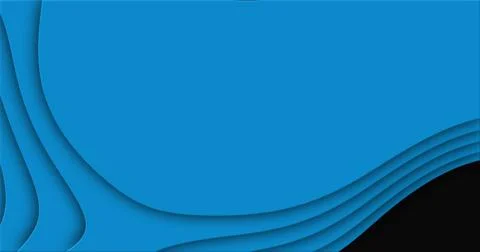 Blue cutted abstract background pattern of lines and waves Stock Photos