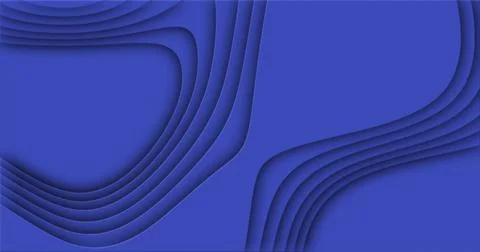 Blue cutted abstract background pattern of lines and waves Stock Photos