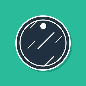 Blue Cutting board icon isolated on green background. Chopping Board symbol Stock Illustration