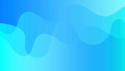 Blue Cyan Abstract Wave Gradient Background Illustrazione stock