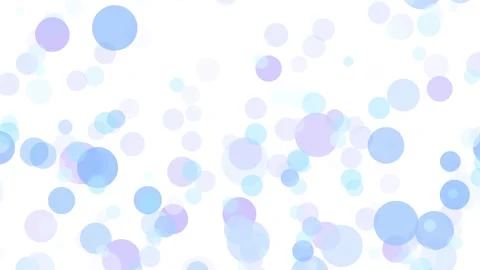 Blue Cyan Bubble Circle Particle Animation Loop On White Background Stock Footage 340955051