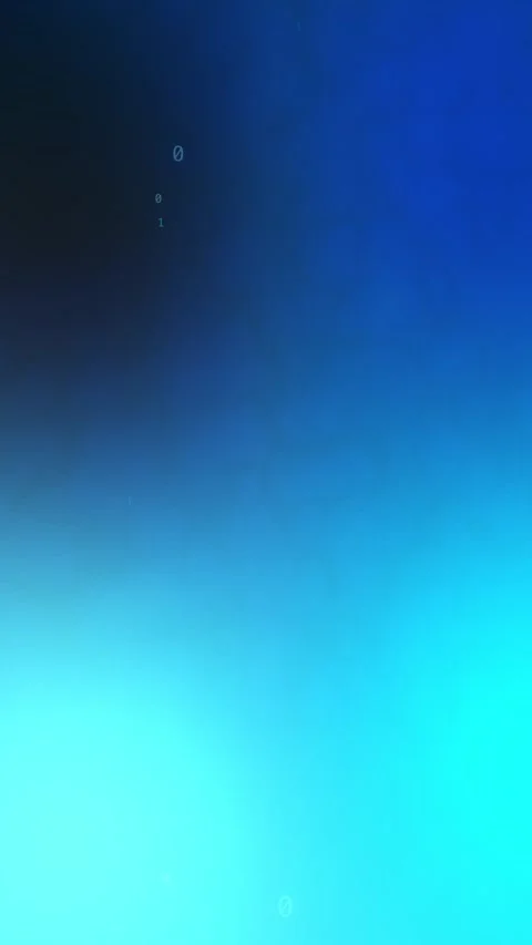 Blue cyan gradient with sparse floating binary digits, Seamless Animation Stock Footage 341856695