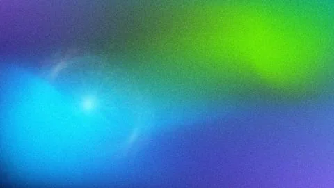 Blue Cyan Green Abstract Gradient Background with Light Flare and Grain Textu Illustrazione stock
