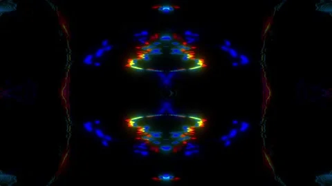 Blue Cyan Light Columns Visual Loop Stock Footage 326720696