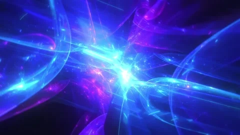 Blue Cyan Light Tunnel Stock Footage 326718258