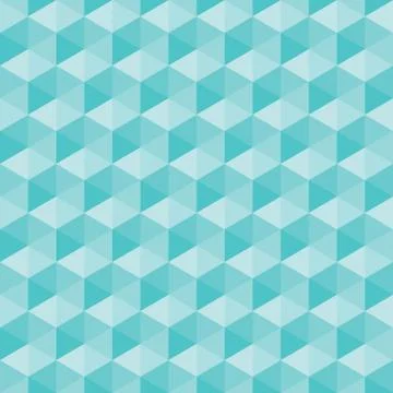 Blue, cyan triangle, pattern. Seamless vector design. Abstract background 스톡 일러스트