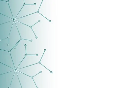 Blue cybernetic connected plexus structure on blue white background Stock Illustration