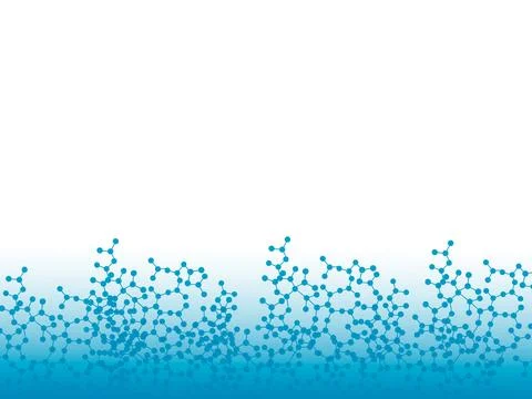 Blue cybernetic connected plexus structure on blue white background Stock Illustration