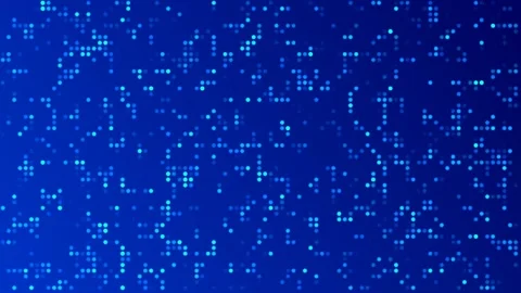 Blue Cyberpunk Style Network Loop Stock Footage 315195830