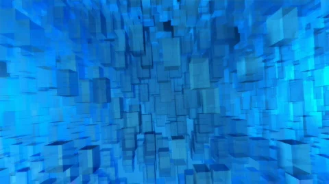 Blue cyberspace Stock Footage 513425
