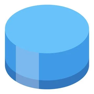 Blue cylinder representing data analysis and statistics Illustrazione stock