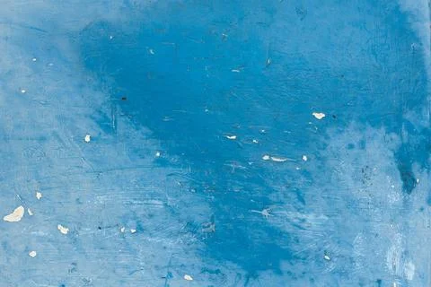 Blue damaged painted wall Stock Photos