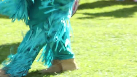 Blue Dancing Feet Close Up Stock Footage 10914053