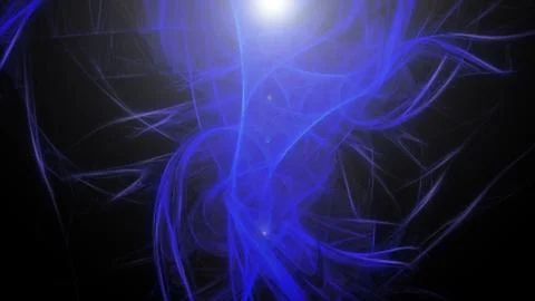 Blue dark abstract tornado Stock Illustration