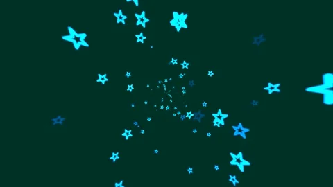 Blue, dark background, appearing and disappearing stars in a great swirl, a.. Stock Footage 251344290