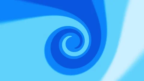 Blue &amp; Dark Blue Spiral Loop - Dynamic &amp; Joyful Animation Stock Footage 297009542