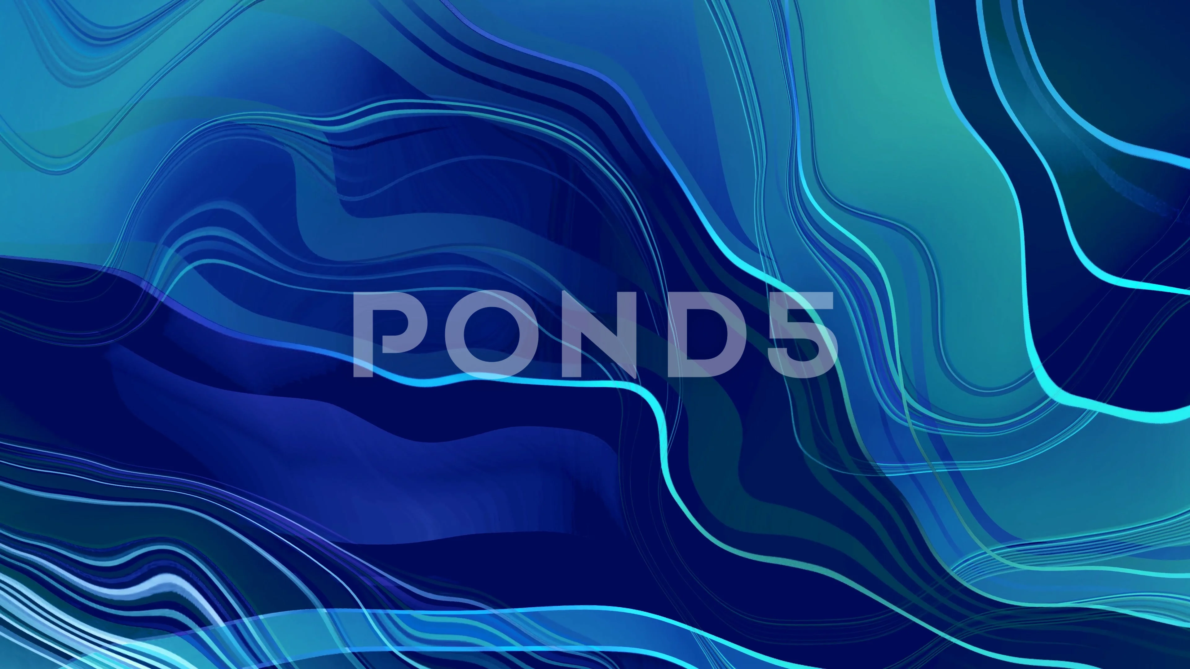 blue dark cyan color shape wavy liquid b... | Stock Video | Pond5