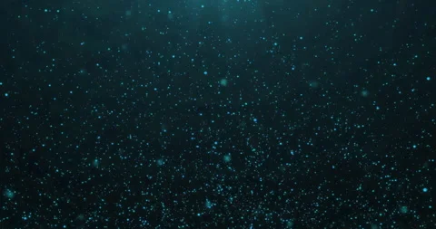 Blue dark glittering christmas background floating with bokeh, gold holiday Video stock 292906110