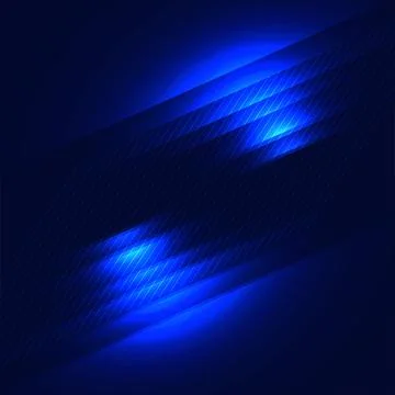 Blue dark glowing background. Abstract blue gradient background vector Stock Illustration